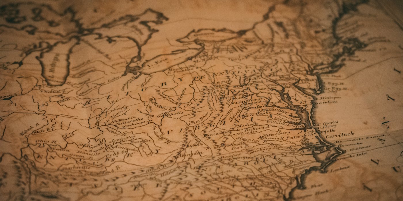 Geographical map sketch